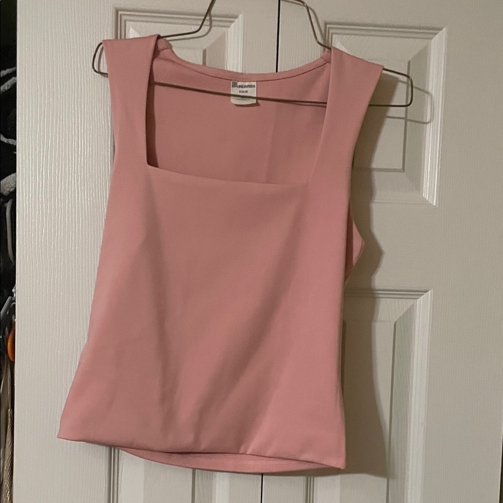 No Boundaries Pink Tank Top